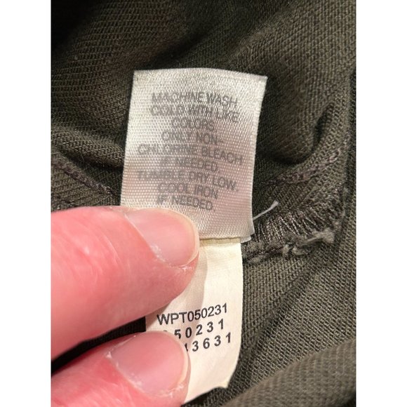 J. Jill Pants Womens Size 6 Olive Green Straight Leg Pockets Slacks - Picture 6 of 7